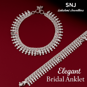 Elegant Bridal Silver Anklets