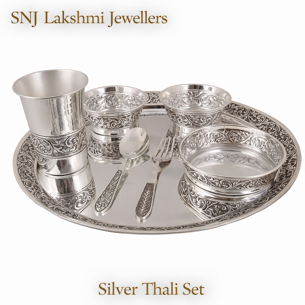 Silver Thali Set