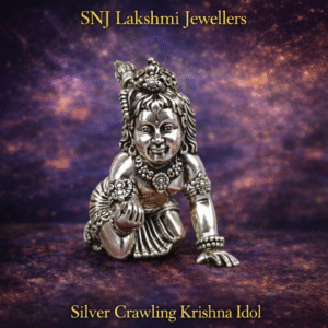 Silver Krishna Idol