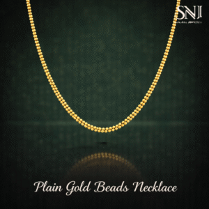 Plain Gold Beads Necklace