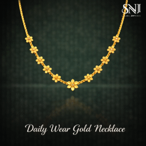 Daily wear gold necklace