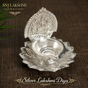 Silver Lakshmi Diya Gift
