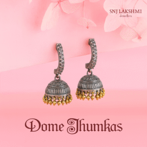 Silver Earring's Special Dome Jhumkas