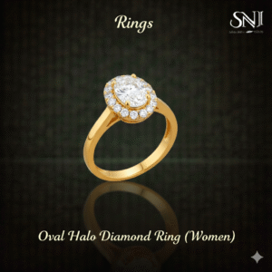 Oval Halo Diamond Ring