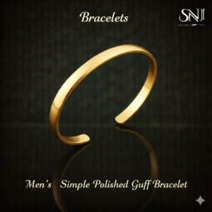 Men’s Simple Polished Cuff Bracelet