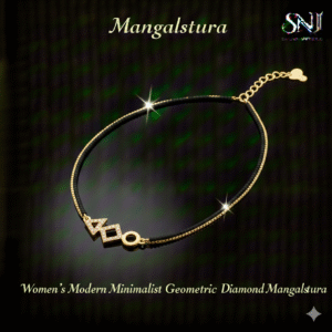 Women’s Modern Minimalist Geometric Diamond Mangalsutra
