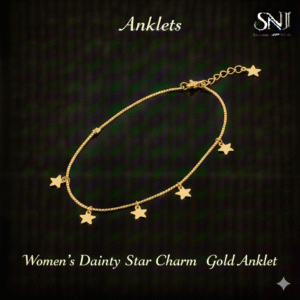 Women’s Dainty Star Charm Gold Anklet