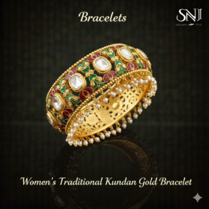 Women’s Traditional Kundan Gold Bracelet