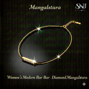Women’s Modern Bar Diamond Mangalsutra
