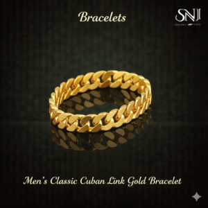 Men’s Classic Cuban Link Gold Bracelet