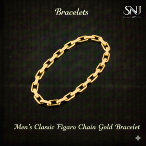 Men’s Classic Figaro Chain Gold Bracelet