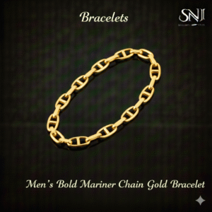Men’s Bold Mariner Chain Gold Bracelet